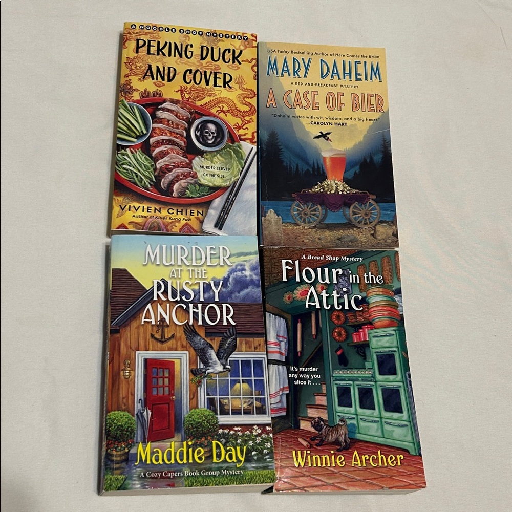 🇺🇸$6–8-10-15 Sale🥧 Cozy corner book Lot: Vivian CHIEN Ellery Adams, S Ryan - Picture 3 of 5
